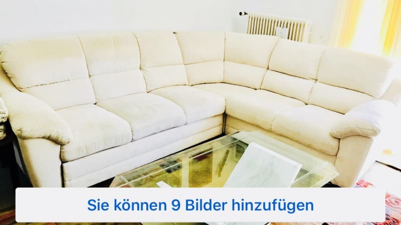 Verkaufe ein Wildleder Ecksofa