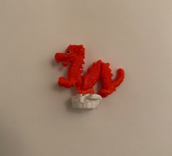 Kleiner oranger Drache
