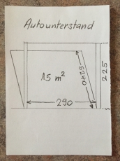 Autounterstand gedeckt neu