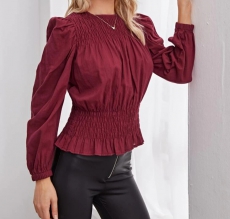 Elegante Bluse mit Puffärmel