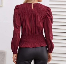 Elegante Bluse mit Puffärmel