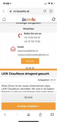 100 Lkw Chauffeure gesucht 