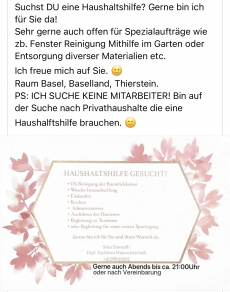 Suchen Sie eine Haushaltshilfe?