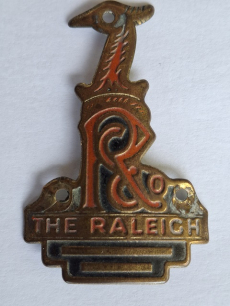 Velo Steuerkopf  The Raleigh  GB  Schild Emblem