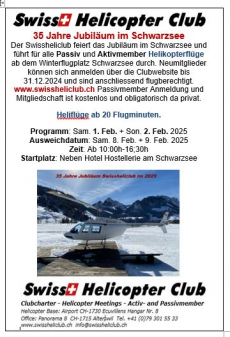 Helikopterflug ab Schwarzsee