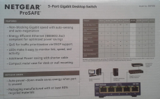 Ethernet Switch Netgear ProSAFE GS105 5-Port Gigabit Switch