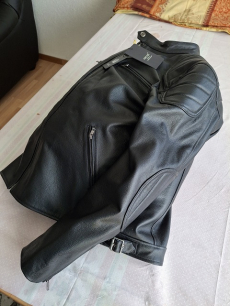 Neue Herren Motorrad Jacke echtes Rindsleder