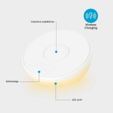 Xlayer Wireless Charging Alarm Clock Light 10W White