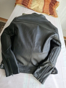 Neue Herren Motorrad Jacke echtes Rindsleder