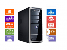 PC 8 GB RAM, 500 GB HDD, DualCore 3 GHz, DVD-RW, 8-Ch Audio