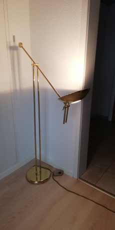 Italienische Stehlampe aus Messing von Relco