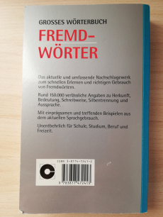 Grosses Wörterbuch Fremdwörter