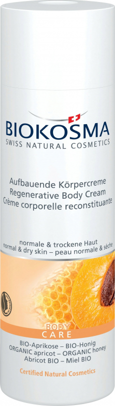 BIOKOSMA Aufbauende Körpercreme Aprikose Honig Bio 200 ml