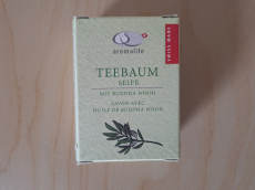 Aromalife Teebaumseife mit Buddha Wood 90g