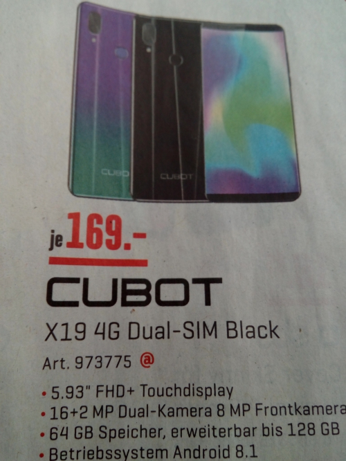 Cubot X19