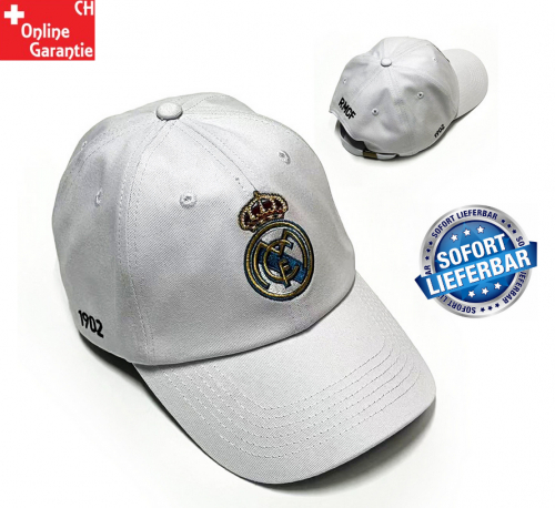 Real Madrid Cap Kappe Mütze Wappen RMCF 1902 Fussball Fanartikel