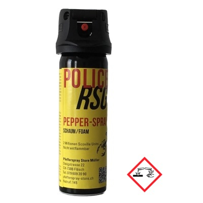 Pfefferspray Police RSG Schaum