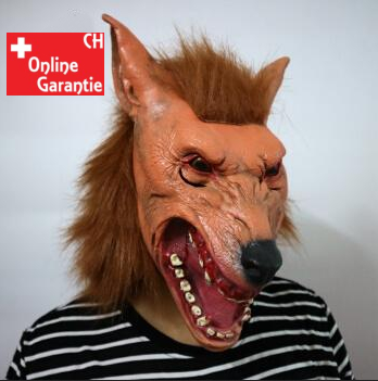 Werwolf Maske für Erwachsene Wolf Fasnacht Halloween Horror