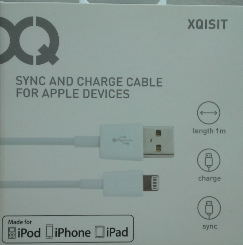 XQISIT Kabel USB-A Lightning 1m