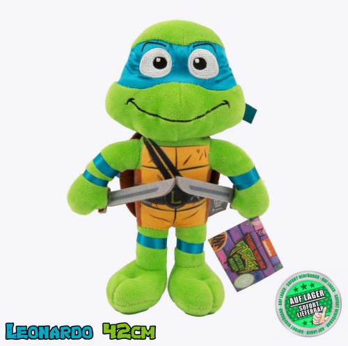 Teenage Mutant Ninja Turtles Leonardo Plüsch Schildkröte 42cm