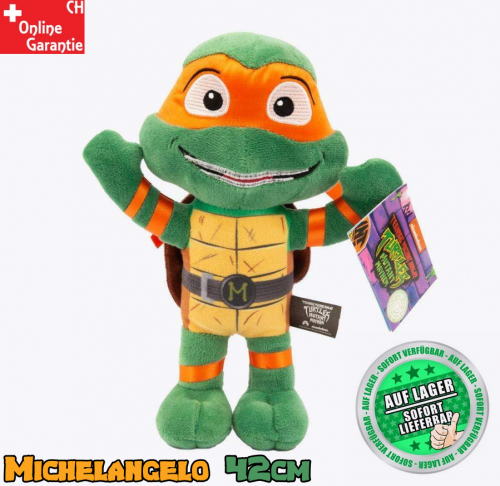 Teenage Mutant Ninja Turtles Michelangelo Plüsch Schildkröte 42cm