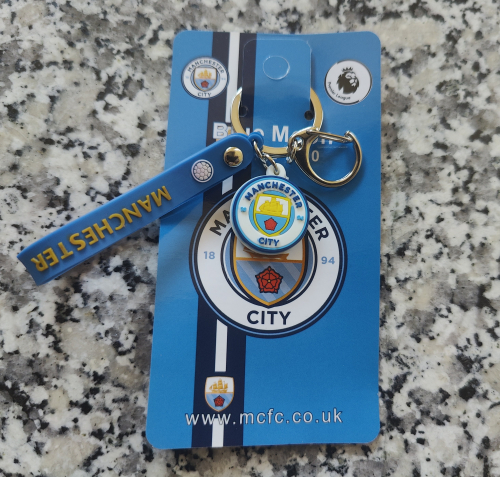 Manchester City Schlüsselband Man City Schlüsselanhänger Fussball