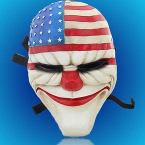 Payday Maske USA Clown Bankräuber Dallas Fasnacht Halloween