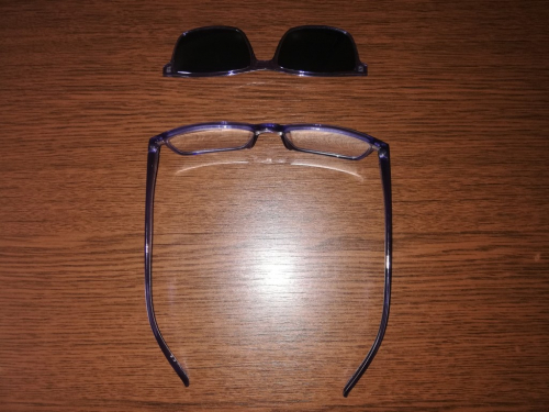 2-in-1 Lesebrille mit getöntem Magnet Sonnenclip