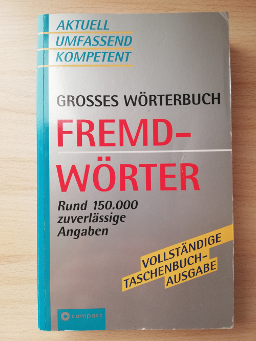 Grosses Wörterbuch Fremdwörter