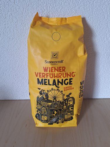 SONNENTOR Wiener Verführung Melange Kaffee Bohnen ganz 1 kg - BIO