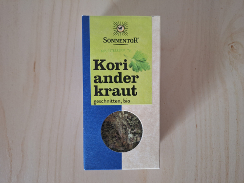 SONNENTOR Korianderkraut geschnitten 15g BIO