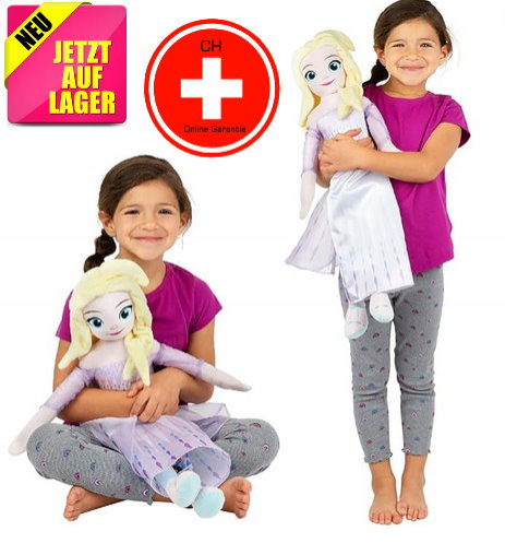 Disney Die Eiskönigin Elsa Plüsch Puppe Kuscheltier Plüschtier XL